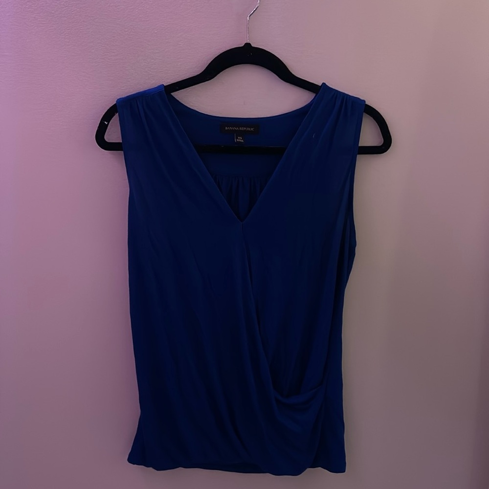 banana republic royal blue shirt